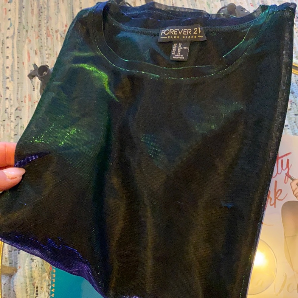 Sheer Iridescent T Shirt